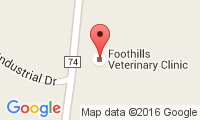 Foothills Vet Clinic Location