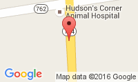 Hudson's Corner Animal Hospital Location