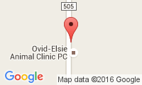 Ovid-Elsie Animal Clinic Location