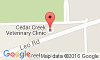 Cedar Creek Veterinary Clinic Location