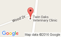 Twin Oaks Veterinary Clinic Location