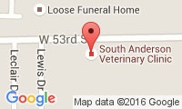South Anderson Veterinary Clinic Location