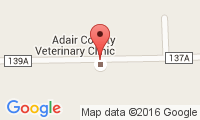 Adair County Veterinary Clinic Location