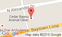 Cedar Bayou Animal Clinic Location