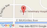 Cedar Veterinary Hospital Location