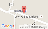 Lowry's Bed & Biscuit Location
